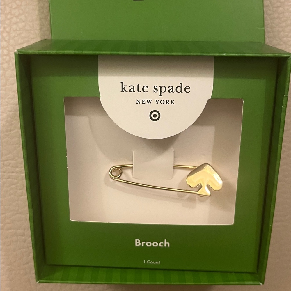 NWT Spade Safety Pin Brooch - kate spade new york x Target Gold